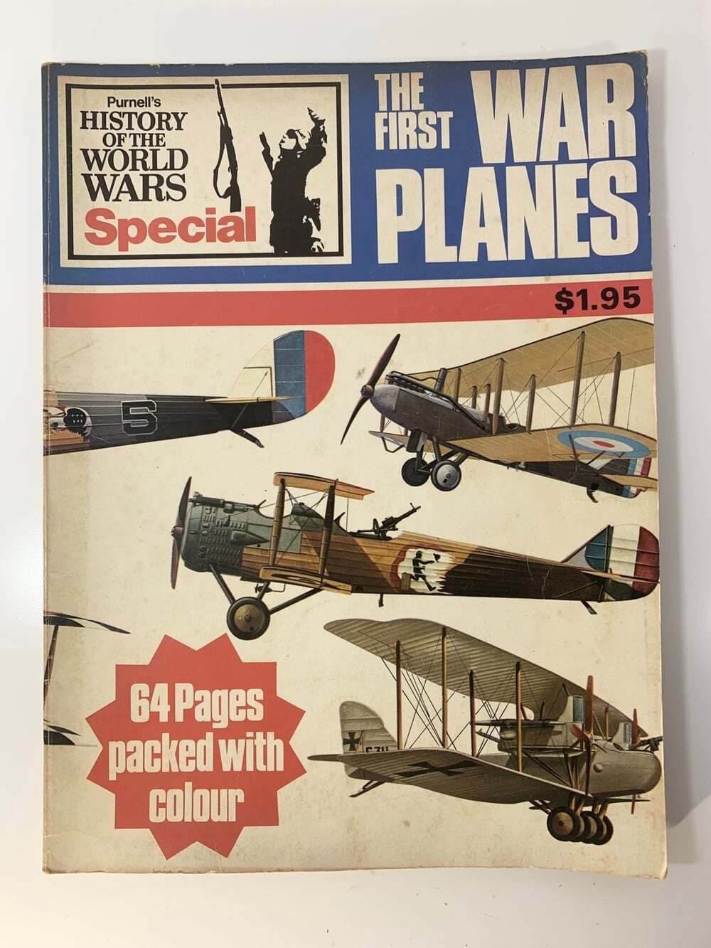 The First War Planes : Purnell’s History of the World Wars Book color pictures